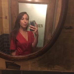 Sexy Suede deep cute wrap Dress